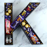 Load image into Gallery viewer, Alphabet Shaped Fillable Chocolates Cookies And Imported Toffees Treat Gift Hamper Chocolate