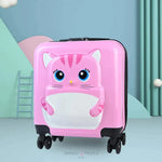 Load image into Gallery viewer, Cartoon Animal Design Kids Trolley Luggage Travel Bag Suitcase