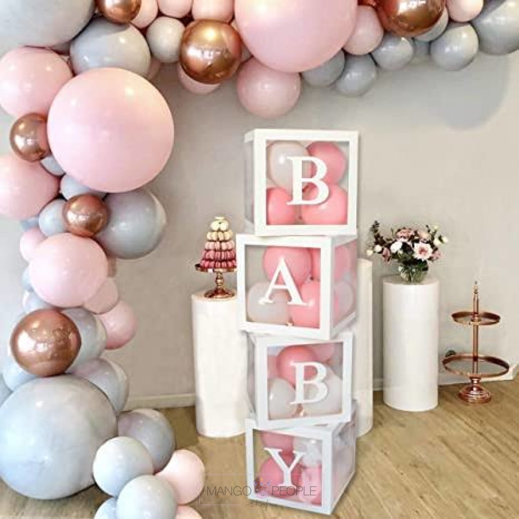 BABY Party Décor Display Boxes - Set Of 4 Party Décor Mango People Local 