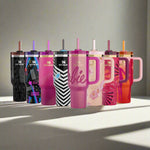 Load image into Gallery viewer, BarbieDream Sipster – Limited Edition Stanley Collab Flasks Sipper Glass Mug Tumbler
