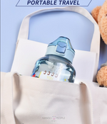 Load image into Gallery viewer, Bear Family Large Capacity Gallon Water Bottle - 1200Ml Water Bottles Sipper Bottle