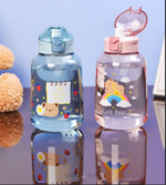 Load image into Gallery viewer, Bear Family Large Capacity Gallon Water Bottle - 1200Ml Water Bottles Sipper Bottle