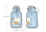 Load image into Gallery viewer, Bear Family Large Capacity Gallon Water Bottle - 1200Ml Water Bottles Sipper Bottle