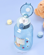 Load image into Gallery viewer, Bear Family Large Capacity Gallon Water Bottle - 1200Ml Water Bottles Sipper Bottle