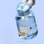 Load image into Gallery viewer, Bear Family Large Capacity Gallon Water Bottle - 1200Ml Water Bottles Sipper Bottle