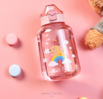 Load image into Gallery viewer, Bear Family Large Capacity Gallon Water Bottle - 1200Ml Water Bottles Sipper Bottle