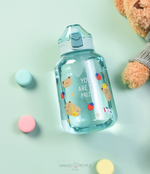 Load image into Gallery viewer, Bear Family Large Capacity Gallon Water Bottle - 1200Ml Water Bottles Sipper Bottle