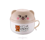 Load image into Gallery viewer, Bear Print Noodle/Soup Steel Cup With Handle