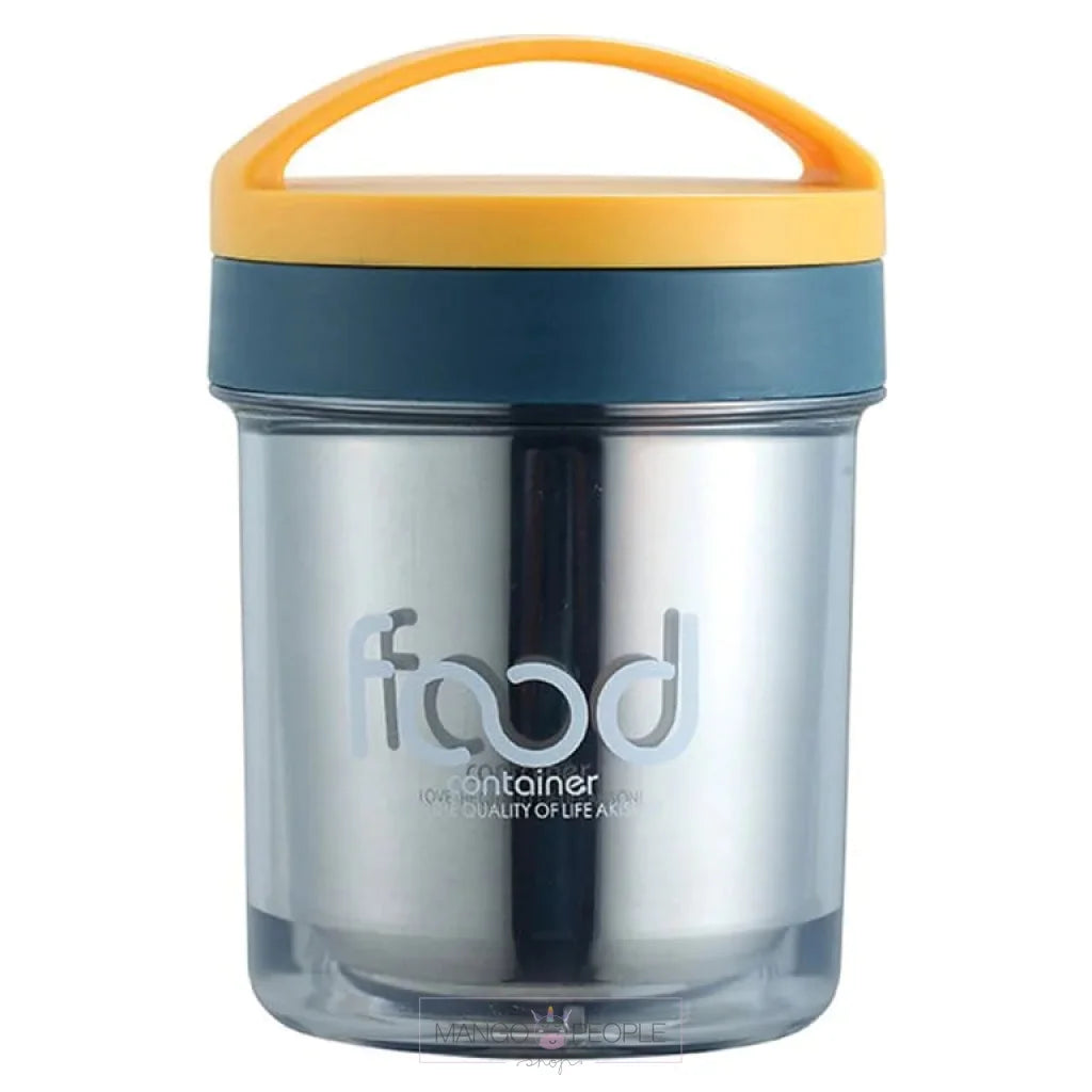 Breakfast Cup Insulated Stainless Steel Large Capacity With Spoon For Office - 400Ml