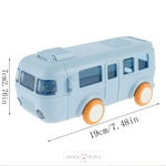 Load image into Gallery viewer, Bus Shaped Water Bottle For Kids With Strap Sipper And Straw