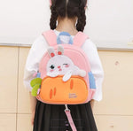 Load image into Gallery viewer, My Carrot Bunny Backpack For Kids With Anti-Lost Rope Design
