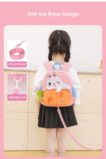 Load image into Gallery viewer, My Carrot Bunny Backpack For Kids With Anti-Lost Rope Design