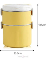 Load image into Gallery viewer, Chops And Hops Dual Compartment Stainless Steel Lunch Box - 1500Ml