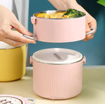 Load image into Gallery viewer, Chops And Hops Dual Compartment Stainless Steel Lunch Box - 1500Ml