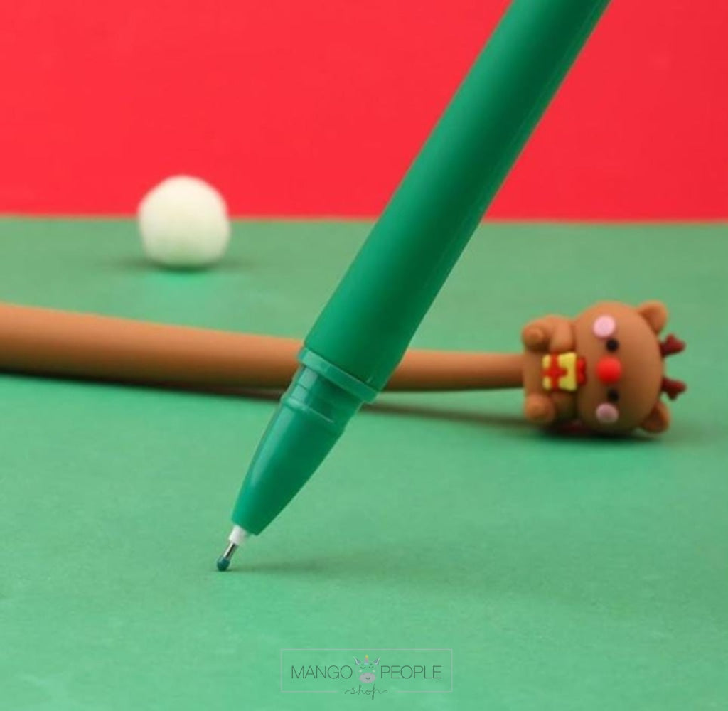 Christmas Theme Silicone Gel Pen Stationery