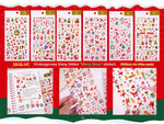Load image into Gallery viewer, Christmas Theme Stickers- 10 Design -Mix Shining Glitter- Merry Xmas Sticker Card Stickers
