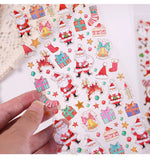 Load image into Gallery viewer, Christmas Theme Stickers- 10 Design -Mix Shining Glitter- Merry Xmas Sticker Card Stickers
