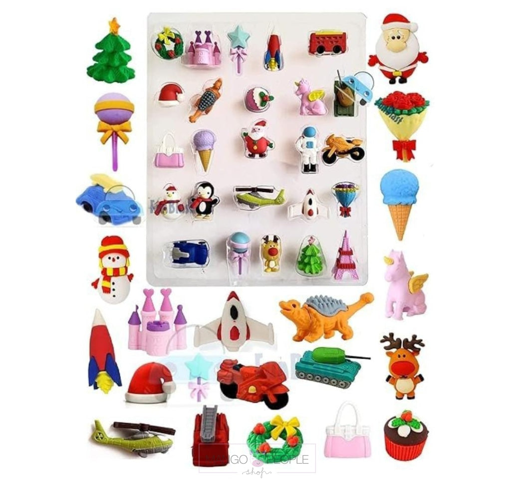 Christmas Themed Erasers for Kids Mango People