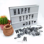 Load image into Gallery viewer, Cinema Lightbox Lamp - Write Your Own Message Table Lamps Mango People Local