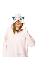 Load image into Gallery viewer, Clefairy Hooded Onesie Onesie Mango People Factory