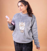 Load image into Gallery viewer, Cosy Owl Embroidered Motif Coord Set
