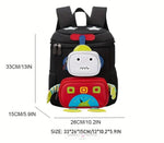 Load image into Gallery viewer, Cute And Adorable My Dear Robo Design Backpack For Kids Backpack