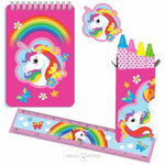Load image into Gallery viewer, Cute And Adorable Unicorn Bag And Stationary Unicorn Bag Stationery