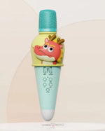 Load image into Gallery viewer, Cute Animal Design Karaoke Portable Bluetooth Mic With Led Light For Kids Karaoke Speaker Set