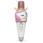 Load image into Gallery viewer, Cute Animal Design Karaoke Portable Bluetooth Mic With Led Light For Kids Karaoke Speaker Set