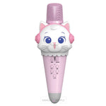 Load image into Gallery viewer, Cute Animal Design Karaoke Portable Bluetooth Mic With Led Light For Kids Karaoke Speaker Set