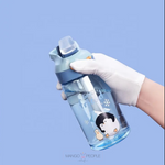 Load image into Gallery viewer, Cute Kids Water Bottle With Stainer - 470Ml Water Bottles Sipper Water Bottle