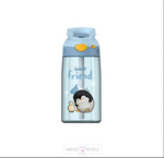 Load image into Gallery viewer, Cute Kids Water Bottle With Stainer - 470Ml Water Bottles Sipper Water Bottle