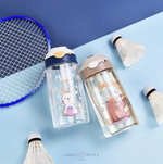 Load image into Gallery viewer, Cute Kids Water Bottle With Stainer - 470Ml Water Bottles Sipper Water Bottle