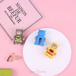 Load image into Gallery viewer, Cute Cartoon Bat Bear Silicone Pencil Sharpener For School Kids
