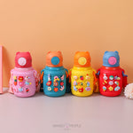 Load image into Gallery viewer, Cute Cartoon Shut Up Bear Stainless Steel Water Bottle - 450Ml