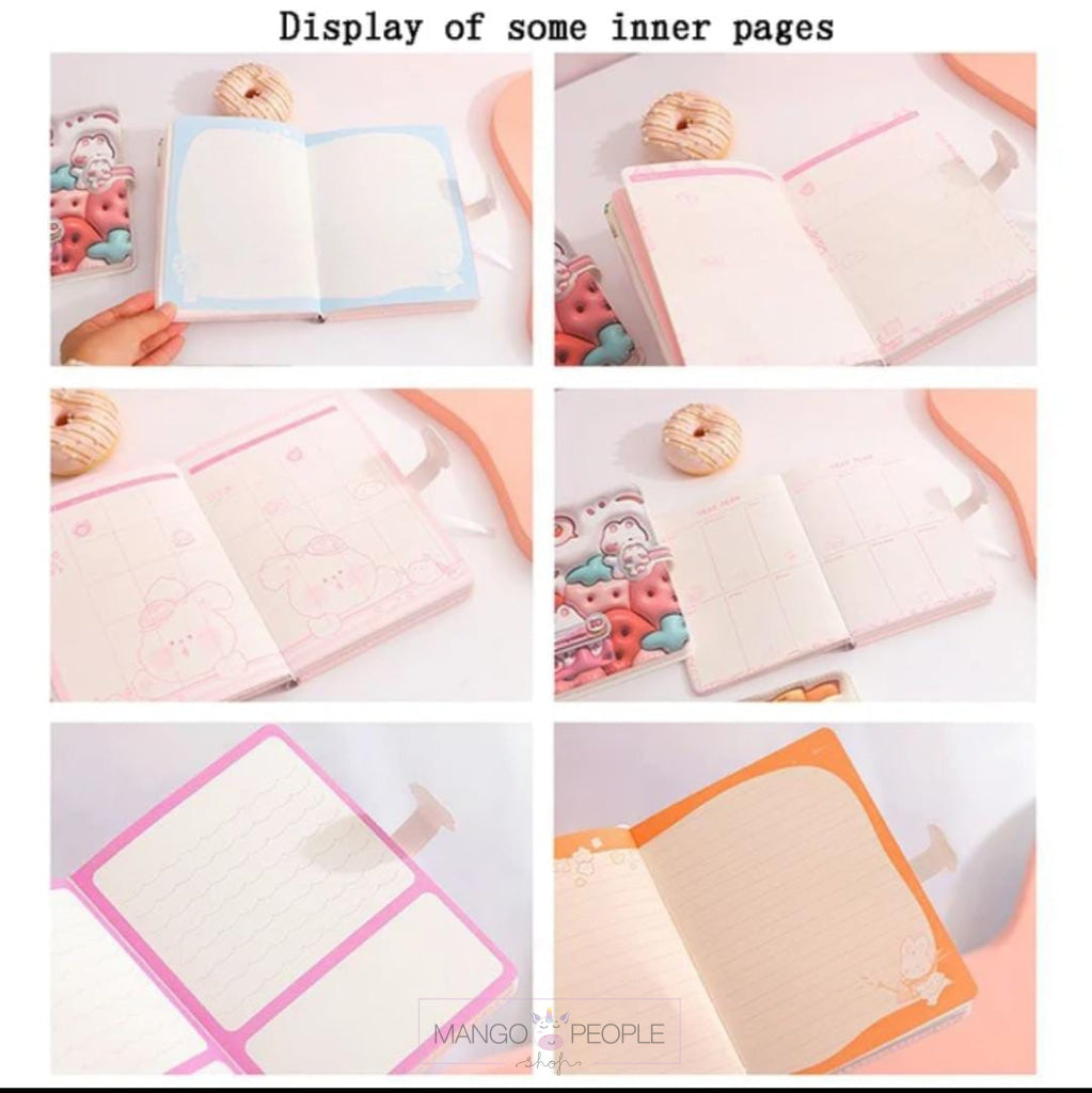 Cute Cartoon Daily Planner Diary With Theme Based Activity Notepad