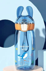 Load image into Gallery viewer, Cute Kids Plastic Water Bottles With Straw - 550Ml
