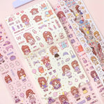 Load image into Gallery viewer, Cute Cartoon Masking Washi Decorative Tape Stickers For Creative Scrapbooking And Journaling School