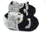 Load image into Gallery viewer, Cute Grey Black Dog Style Plush Shoes