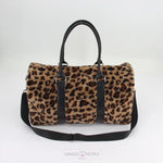 Load image into Gallery viewer, Leopard Faux Fur Duffle Bag