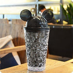 Load image into Gallery viewer, Cute Mickey Mouse Vacuum Flask Sipper Transparent Bottle -500Ml
