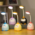 Load image into Gallery viewer, Penguin 2 Light Mode Led Lamp With Adjustable Neck And Usb Charging
