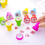 Load image into Gallery viewer, Cute Smiley And Motivation Reward Emoji Seal Stamper For Kids ( Pack Of 10) Stationery