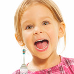 Load image into Gallery viewer, Cute Teddy Bear Shape Microfiber Soft Bristles Toothbrush With Travel Case For Kids Age 2+ Cartoon