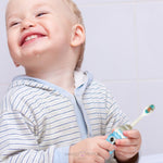 Load image into Gallery viewer, Cute Teddy Bear Shape Microfiber Soft Bristles Toothbrush With Travel Case For Kids Age 2+ Cartoon