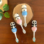 Load image into Gallery viewer, Cute Teddy Bear Shape Microfiber Soft Bristles Toothbrush With Travel Case For Kids Age 2+ Cartoon