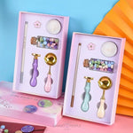 Load image into Gallery viewer, Cute Vintage Retro Personalized Design Wax Seal Stamp Kit With Brass Head