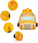 Load image into Gallery viewer, Cute Yellow School Bus Soft Backpack For Kids
