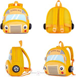 Load image into Gallery viewer, Cute Yellow School Bus Soft Backpack For Kids