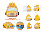 Load image into Gallery viewer, Cute Yellow School Bus Soft Backpack For Kids